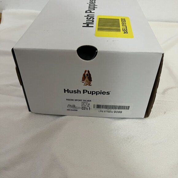 Hush Puppies Girls Reese Sport Sneaker Silver Size 3.5 - Picture 7 of 7